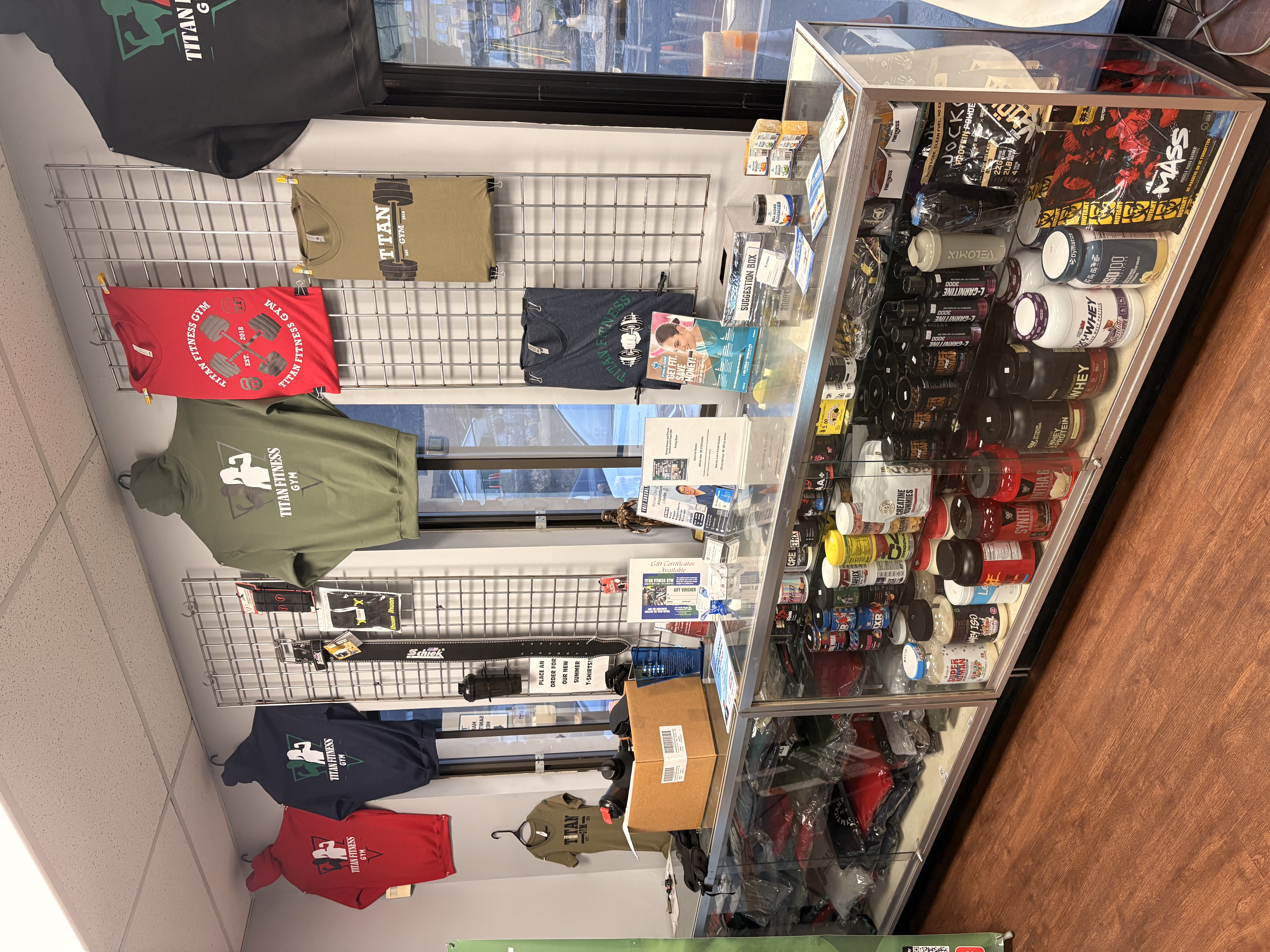 Titan Fitness apparel and supplements shop