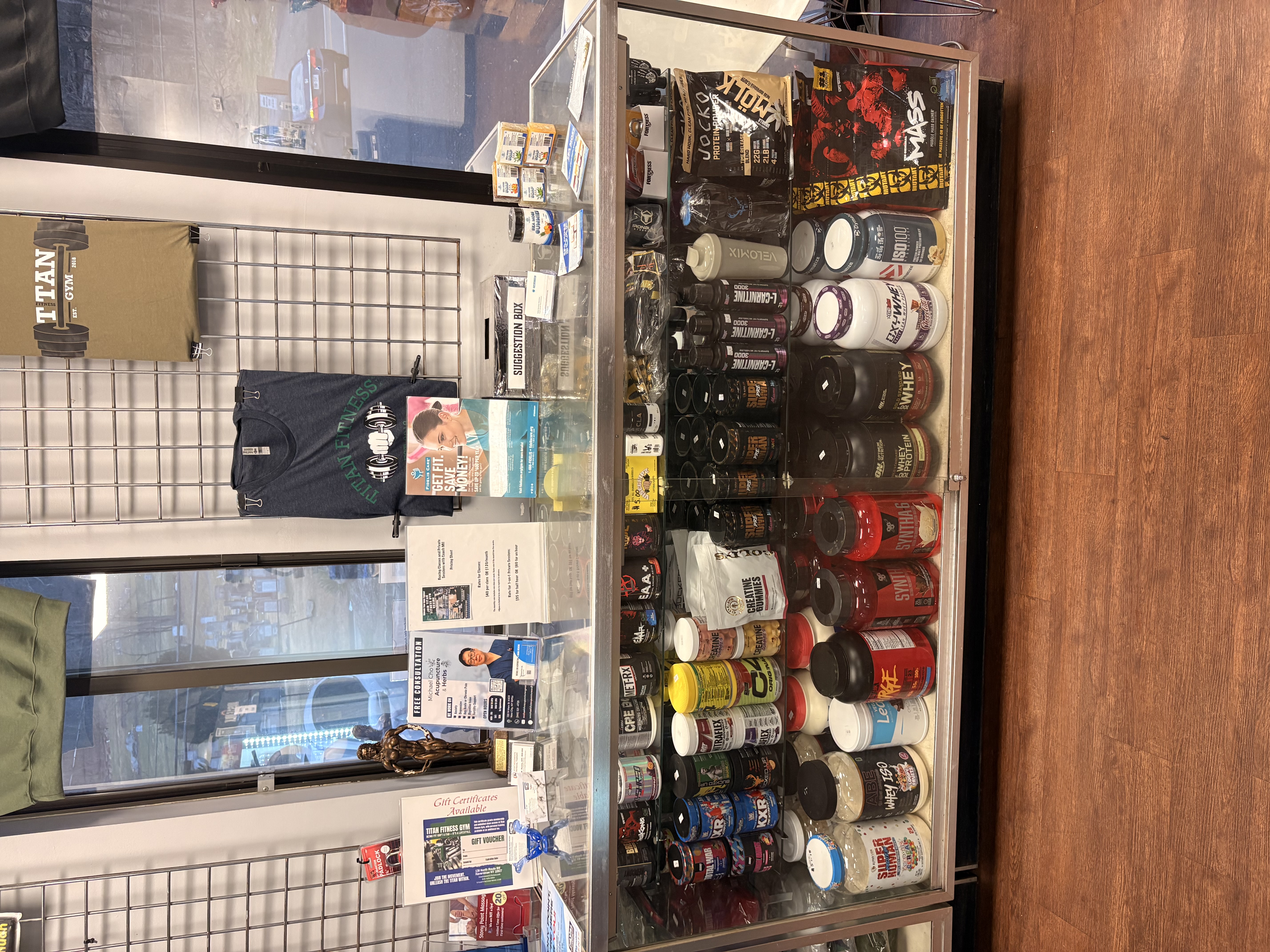Supplement products available at Titan Fitness